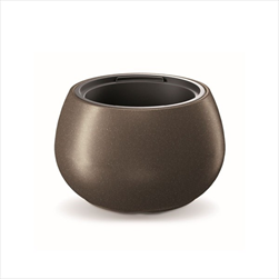 Plast květináč Heos 43,6cm káva - velkoobchod, dovoz květin, řezané květiny Brno