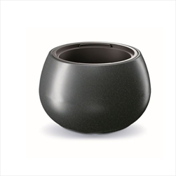 Plast květináč Heos 43,6cm antracit - velkoobchod, dovoz květin, řezané květiny Brno