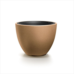 Plast květináč Heos s vkladem 39,5 cm naturo - velkoobchod, dovoz květin, řezané květiny Brno