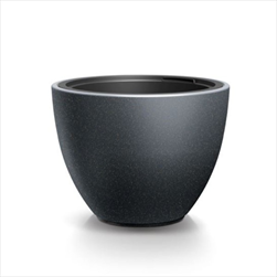 Plast květináč Heos s vkladem 46,9 cm antracit - velkoobchod, dovoz květin, řezané květiny Brno