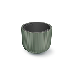 Květináč Milly 23,9cm tmavě zelená - velkoobchod, dovoz květin, řezané květiny Brno