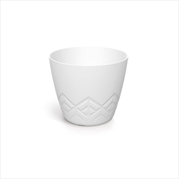 Plast květináč Areco 11,9 cm bílý - velkoobchod, dovoz květin, řezané květiny Brno