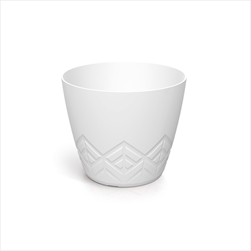 Plast květináč Areco 15,8 cm bílý - velkoobchod, dovoz květin, řezané květiny Brno