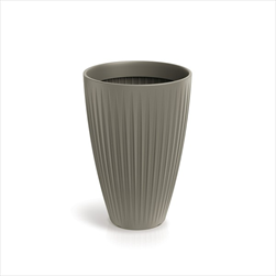 Plast květináč Latia Round High 40cm mocca - velkoobchod, dovoz květin, řezané květiny Brno