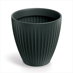 Plast květináč Latia Round Midl 60cm antracit - velkoobchod, dovoz květin, řezané květiny Brno