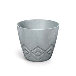 Plast květináč Areco beton effect 17,8 cm beton - velkoobchod, dovoz květin, řezané květiny Brno