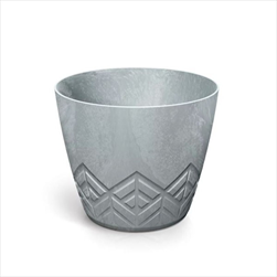 Plast květináč Areco Beton effect 19,8 cm beton - velkoobchod, dovoz květin, řezané květiny Brno