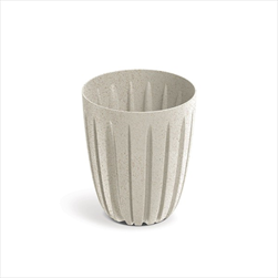 Plast květináč Wario eco wood 13,7 cm bílý - velkoobchod, dovoz květin, řezané květiny Brno