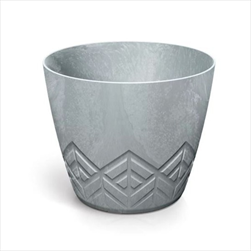 Plast květináč Areco Beton effect 29,5 cm beton - velkoobchod, dovoz květin, řezané květiny Brno