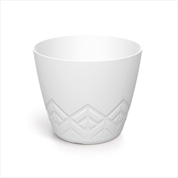 Plast květináč Areco 29,5 cm bílý - velkoobchod, dovoz květin, řezané květiny Brno