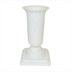 Váza plast zátěžová 30,5x16cm bílá - velkoobchod, dovoz květin, řezané květiny Brno