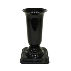 Váza plast zátěžová 30,5x16cm černá - velkoobchod, dovoz květin, řezané květiny Brno