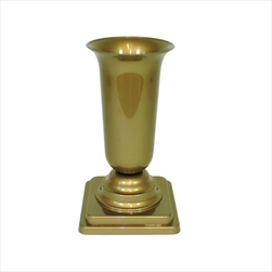 Váza plast zátěžová 30,5x16cm zlatá - velkoobchod, dovoz květin, řezané květiny Brno