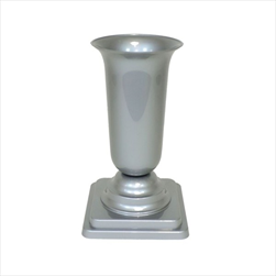 Váza plast zátěžová 30,5x16cm stříbrná - velkoobchod, dovoz květin, řezané květiny Brno