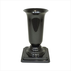 Váza plast zátěžová 30,5x16cm grafitová - velkoobchod, dovoz květin, řezané květiny Brno