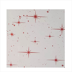 OB FOLIE 30MY 1X50M hvězdičky červené - velkoobchod, dovoz květin, řezané květiny Brno