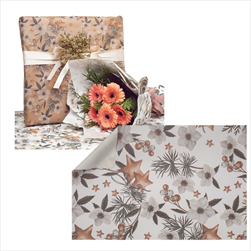 Role papír 0,8 x 20 m White Christmas - velkoobchod, dovoz květin, řezané květiny Brno