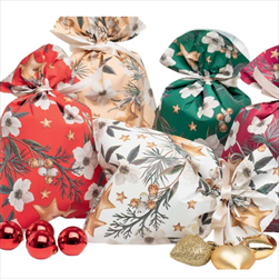 Sáček celofán 40my/16 x 25 cm White Christmas bílý - velkoobchod, dovoz květin, řezané květiny Brno