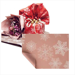 Role folie 40my/0,8 x 40 m Snowflake roso - velkoobchod, dovoz květin, řezané květiny Brno