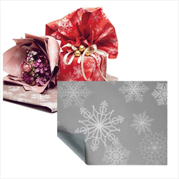 Role folie 40my/0,8 x 40 m Snowflake silver - velkoobchod, dovoz květin, řezané květiny Brno