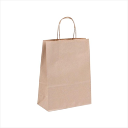 Taška papírová 27x12x37cm přírodní - velkoobchod, dovoz květin, řezané květiny Brno