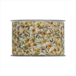 Stuha FIORE-LINO 40 mm/20 m žlutý květ - velkoobchod, dovoz květin, řezané květiny Brno