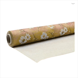 Role papír+vlizelín 75cm/9m voděodolný Margherita natur - velkoobchod, dovoz květin, řezané květiny Brno