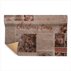 Role Christmas times 75 cm/9 m béžová - velkoobchod, dovoz květin, řezané květiny Brno