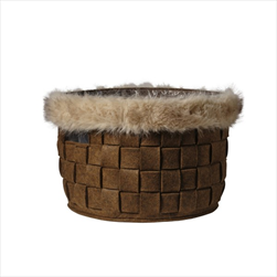 Obal kožešina 34 x 26 cm hnědý - velkoobchod, dovoz květin, řezané květiny Brno