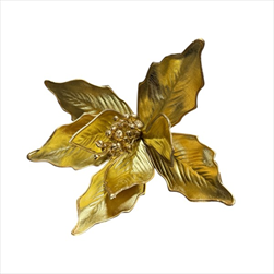 Uk poinsettia 25 cm zlatá - velkoobchod, dovoz květin, řezané květiny Brno