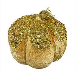 Uk dýně flitr 15 cm zlatá - velkoobchod, dovoz květin, řezané květiny Brno