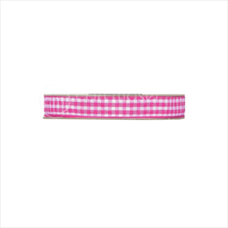Stuha káro Vichy 10 mm/20 m fuchsia - velkoobchod, dovoz květin, řezané květiny Brno