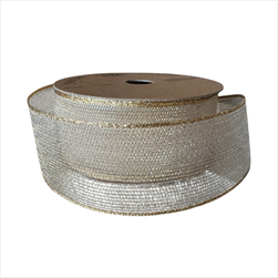 Stuha Coquille 40 mm/15 m zlatá - velkoobchod, dovoz květin, řezané květiny Brno