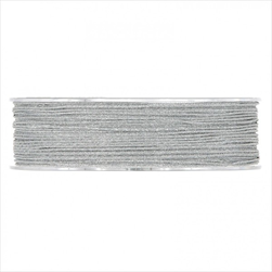 Stuha Shiny cord 1 mm/50 m stříbrný - velkoobchod, dovoz květin, řezané květiny Brno