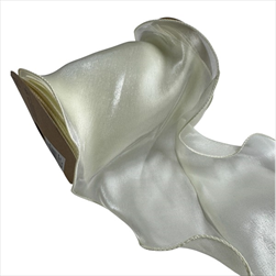 Stuha Mario 15 cm/10 m krémová - velkoobchod, dovoz květin, řezané květiny Brno