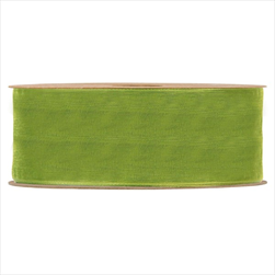 Stuha organza 40 mm/20 m olivově zelená - velkoobchod, dovoz květin, řezané květiny Brno