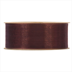 Stuha organza 40 mm/20 m hnědá - velkoobchod, dovoz květin, řezané květiny Brno