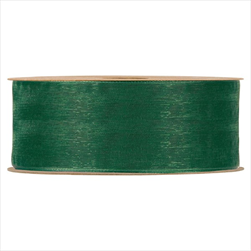 Stuha organza 40 mm/20 m tmavě zelená - velkoobchod, dovoz květin, řezané květiny Brno