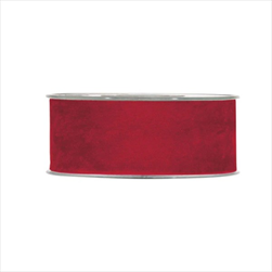 Stuha Double velvet 40 mm/7 m red - velkoobchod, dovoz květin, řezané květiny Brno