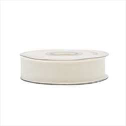 Stuha Double velvet 25 mm/7 m světle krémová - velkoobchod, dovoz květin, řezané květiny Brno