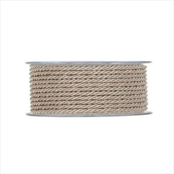 Šňůrka kroucená Marina 2,5 mm/30 m dove-grey - velkoobchod, dovoz květin, řezané květiny Brno