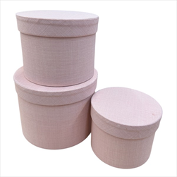 Ob flower box S/3 18,3x14,5-16x13-13,7x11 cm růžový - velkoobchod, dovoz květin, řezané květiny Brno