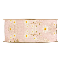 Stuha Sedmikrásky 40 mm/10 m růžová - velkoobchod, dovoz květin, řezané květiny Brno