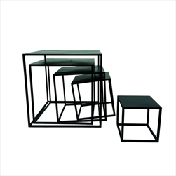 Stolek kovový S/5 15/20/25/30/35 cm černý - velkoobchod, dovoz květin, řezané květiny Brno