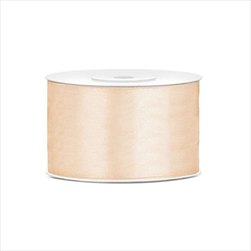 Stuha Light double satén 40 mm/50 m cream - velkoobchod, dovoz květin, řezané květiny Brno