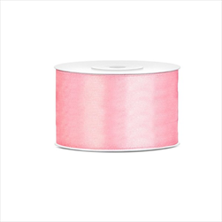 Stuha Light double satén 40 mm/50 m pink - velkoobchod, dovoz květin, řezané květiny Brno