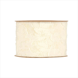 Stuha Orleans 63 mm/20 m krémová - velkoobchod, dovoz květin, řezané květiny Brno