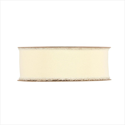 Stuha Organdy 30 mm/10 m cream - velkoobchod, dovoz květin, řezané květiny Brno