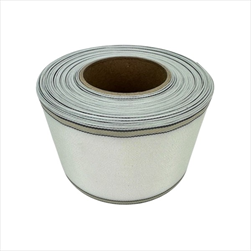 Stuha 72 MM VĚNCOVÁ S REXOREM bílá - 1 m - velkoobchod, dovoz květin, řezané květiny Brno