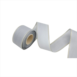 Stuha 72 MM VĚNCOVÁ S REXOREM šedá - 1 m - velkoobchod, dovoz květin, řezané květiny Brno